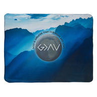 God Is Greater Fleece Blanket