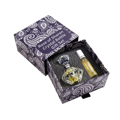 Rose of Sharon Crystal Bottle Gift Set