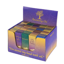 Anointing Oil Display with Assortment of 20 Oils.