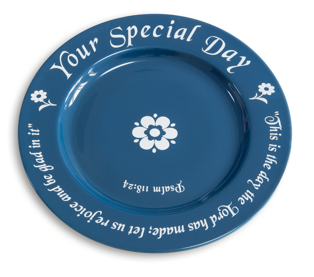 Blue Celebration Plate