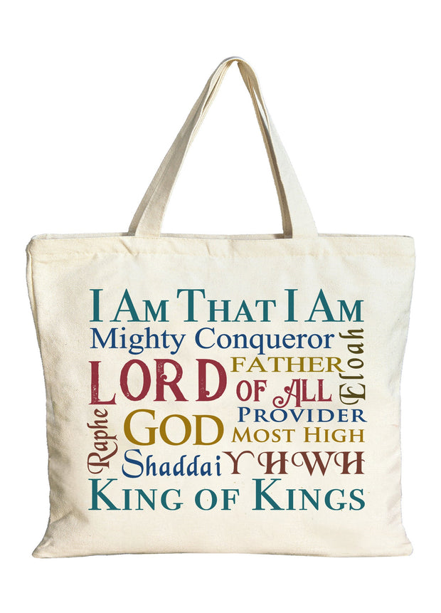 Light Duty Names of God Tote