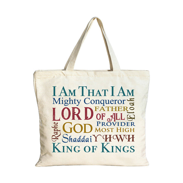 Light Duty Names of God Tote