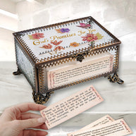 God's Promises Glass Keepsake Box