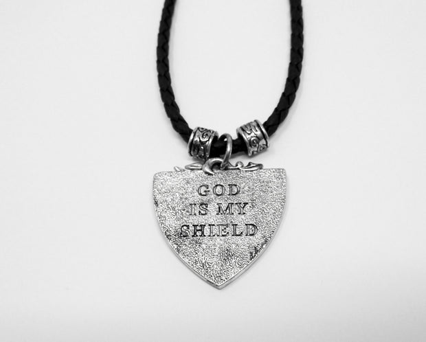 The Lord is My Shield - Braided Pendant