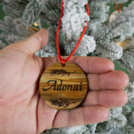 Names of God Olivewood Christmas Ornament Gift Set (18 Ornaments)