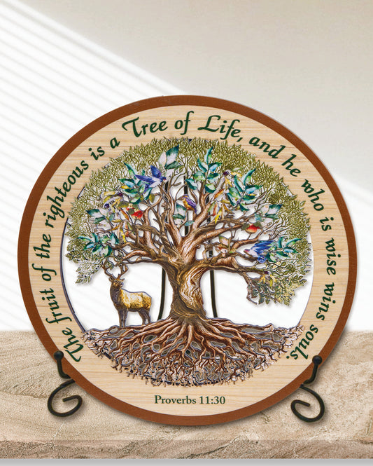 Proverbs 11:30 Tree of Life Laser Cut Wood Art