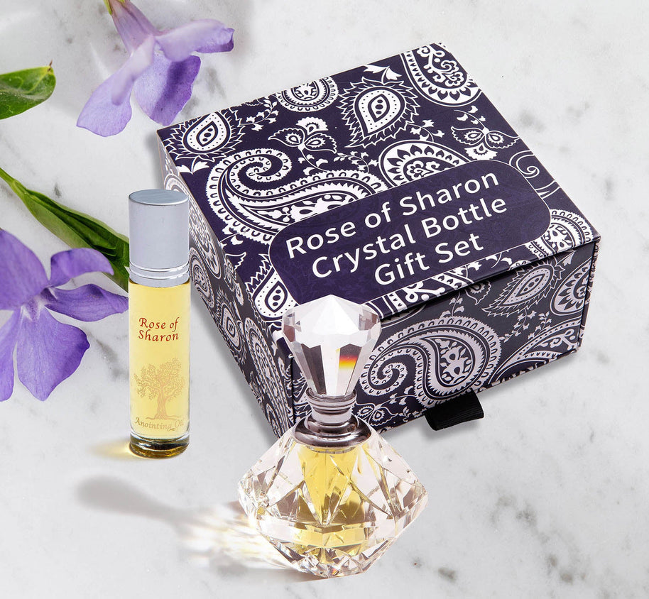 Rose of Sharon Crystal Bottle Gift Set