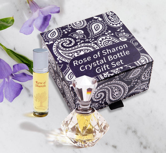 Rose of Sharon Crystal Bottle Gift Set