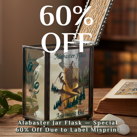 Alabaster Jar with Glass Box and Frankincense Anointing Oil