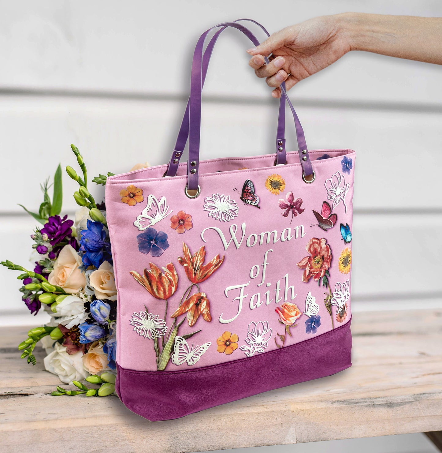 Woman of Faith Tote Bag