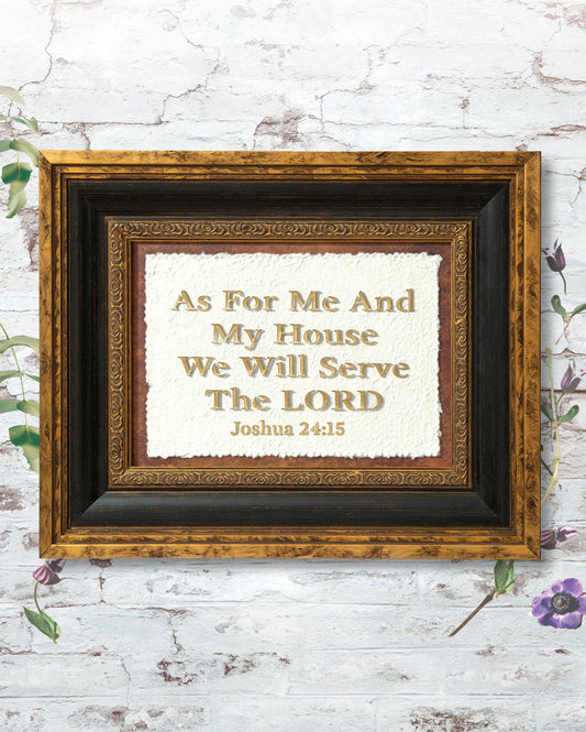 Joshua 24:15 Framed Wall Art