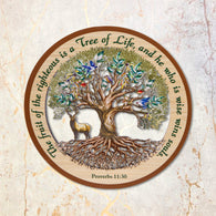 Proverbs 11:30 Tree of Life Laser Cut Wood Art
