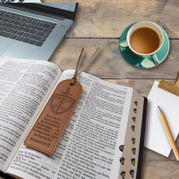 Armor of God Leather Bookmark