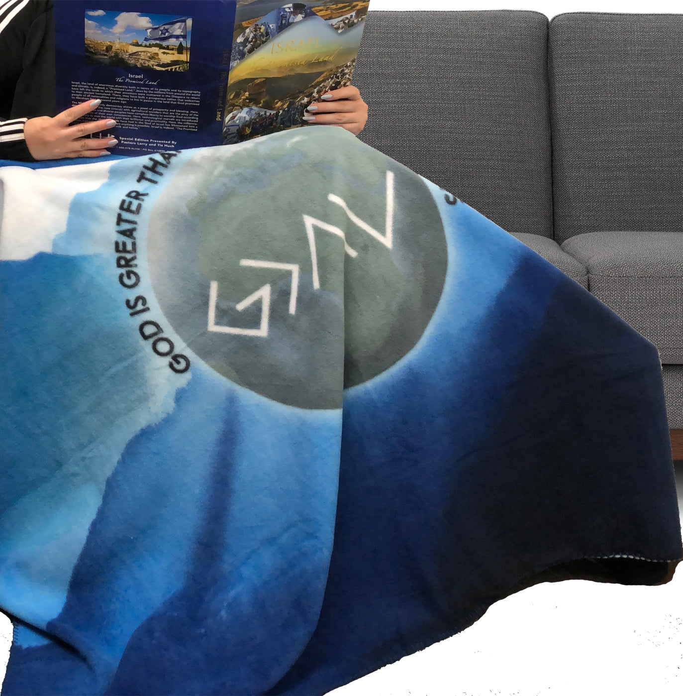 God Is Greater Fleece Blanket